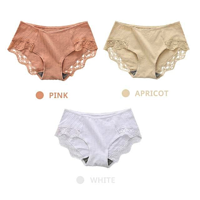 3Pcs Cotton Panty Women's Panties Comfort Underwear - 1mrk.com