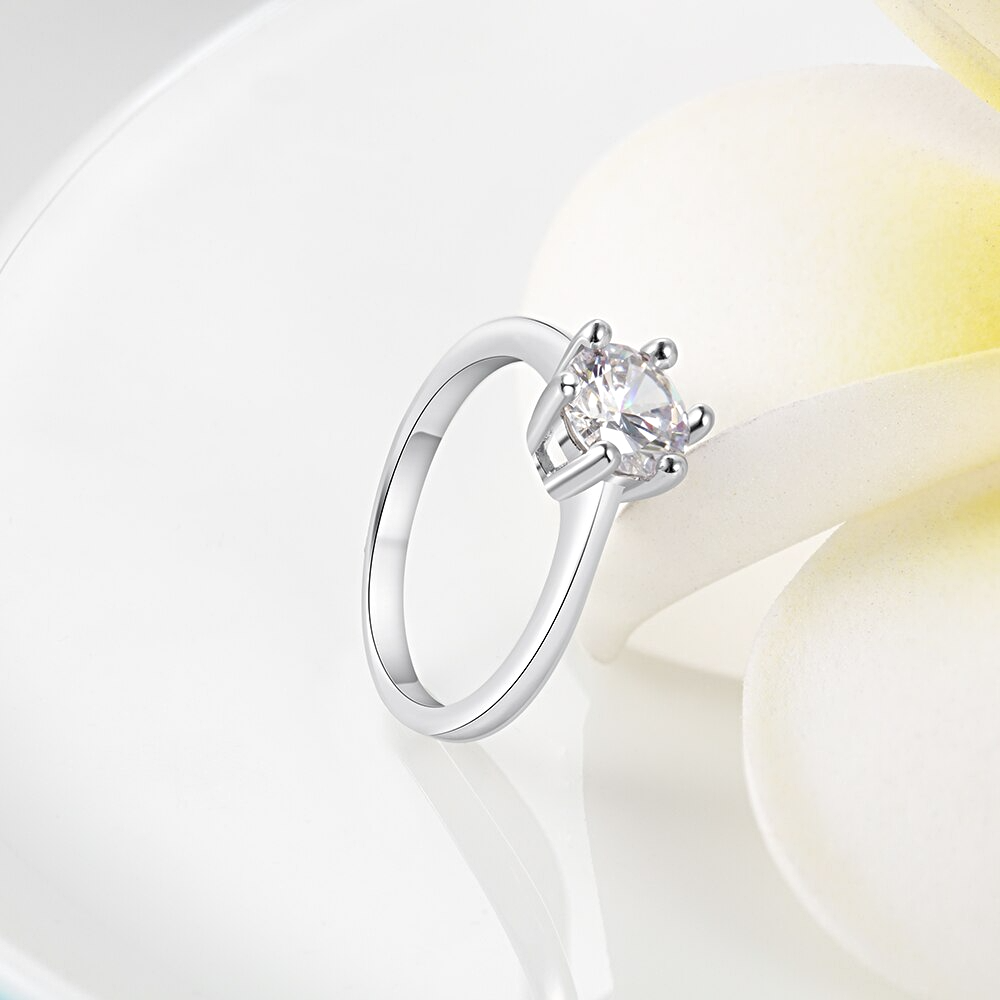 Silver Women Cubic Zircon Finger Rings - 1MRK.COM