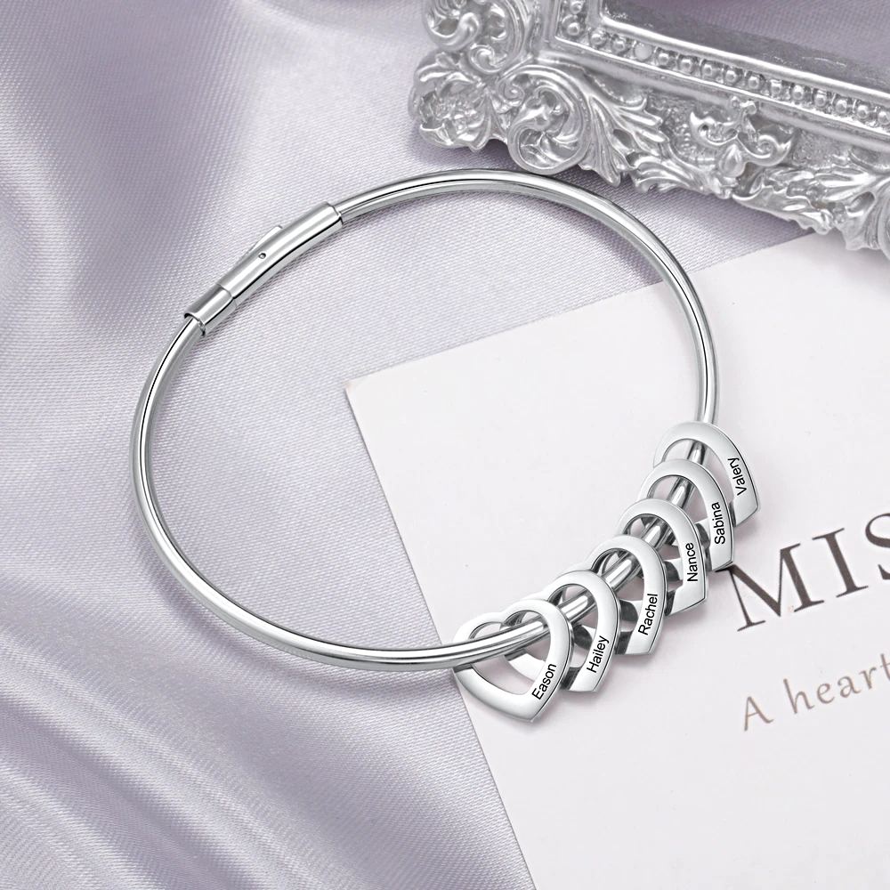 Bracelet with Heart Custom - 1MRK.COM