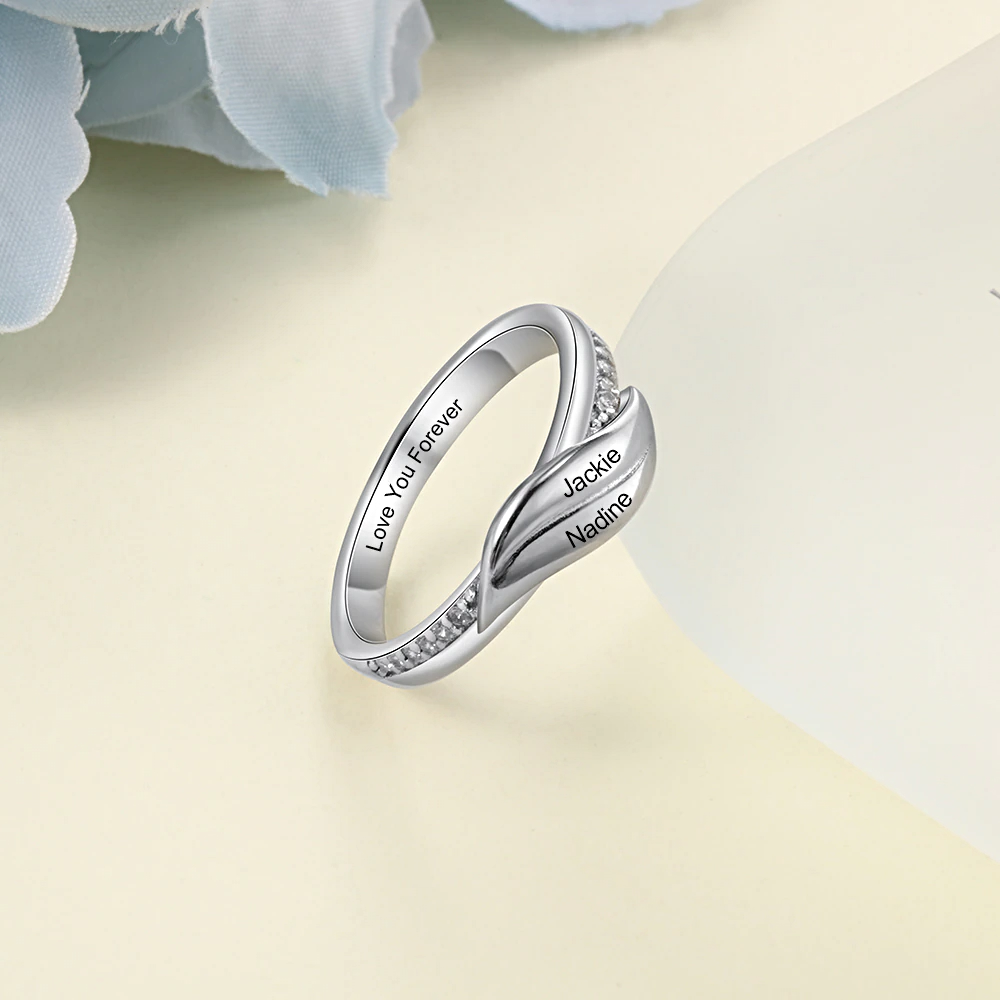 Custom Name Ring Finger Engraved - 1MRK.COM