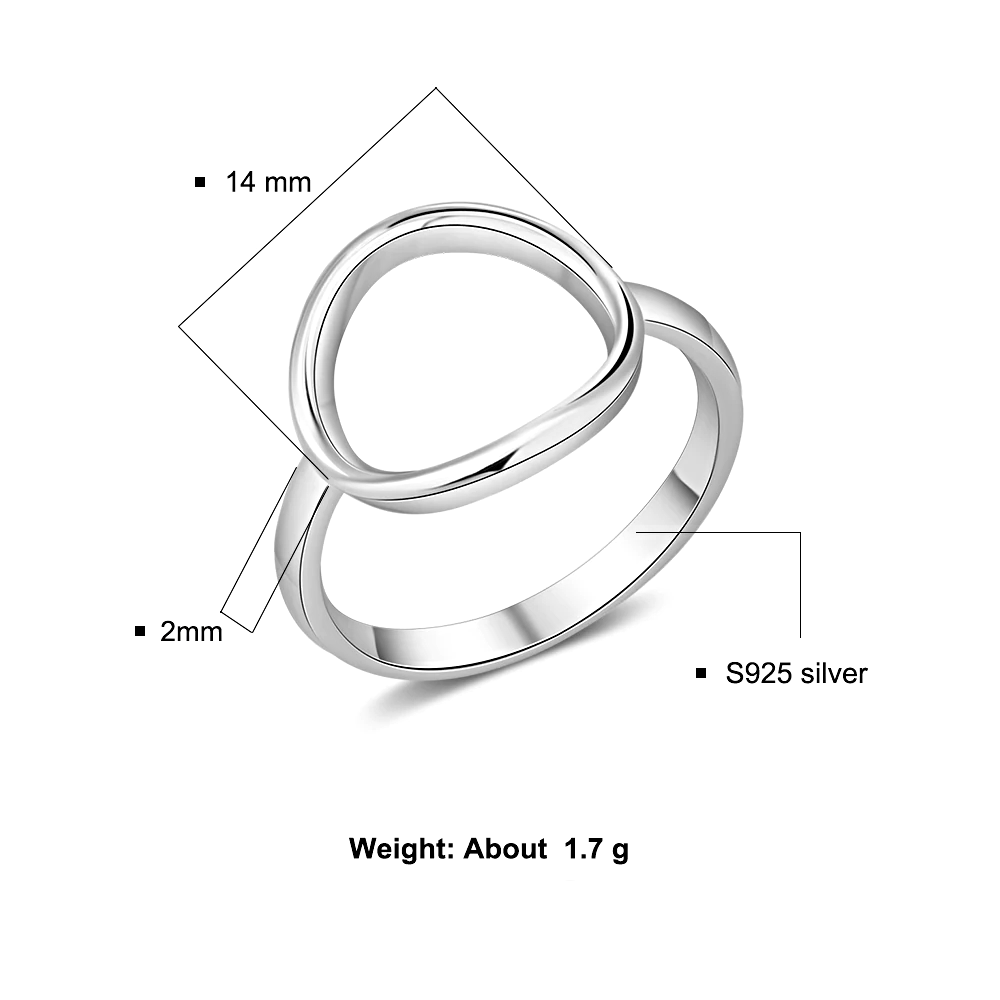 Ring Fine Minimalist Open Circle - 1MRK.COM