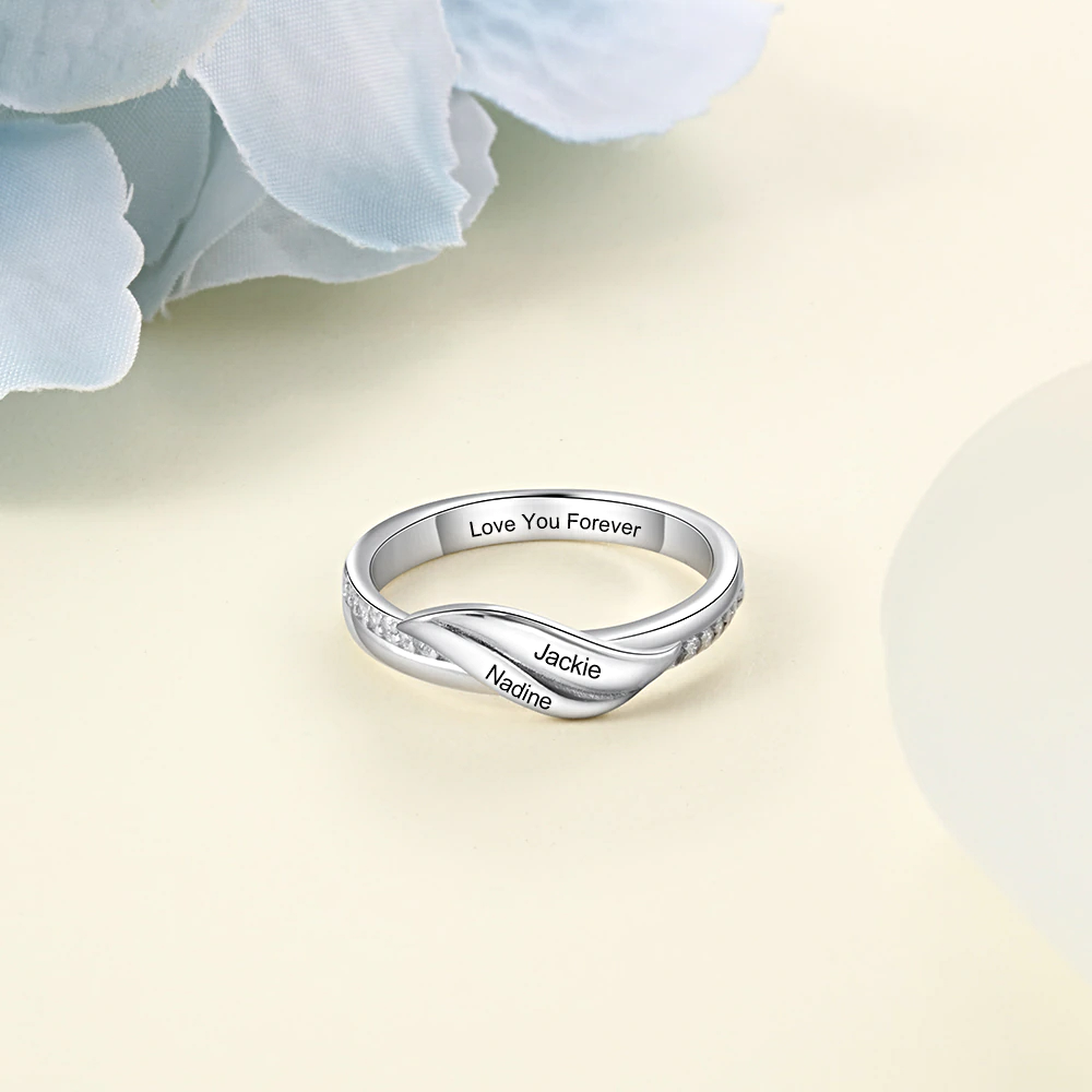 Custom Name Ring Finger Engraved - 1MRK.COM