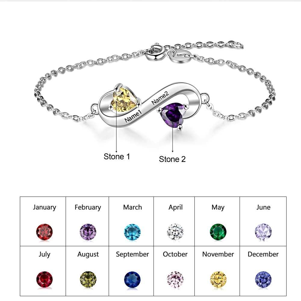 Silver Color Bracelet Personalized - 1MRK.COM