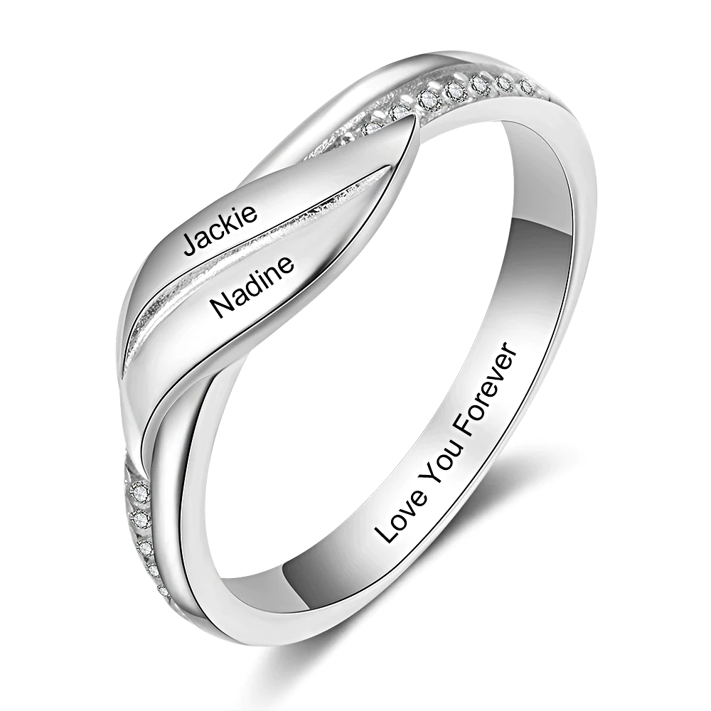 Custom Name Ring Finger Engraved - 1MRK.COM