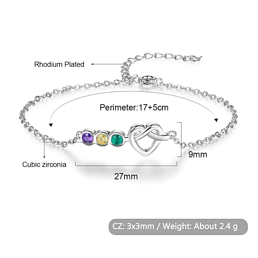 Bracelet for Women Colorful Stone Zircon - 1MRK.COM