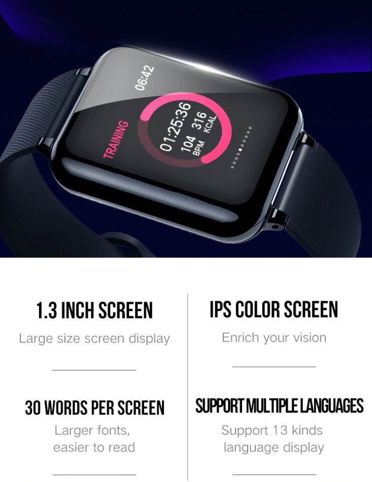 Sports SmartWatch Fitness Tracker IWZ-iB57