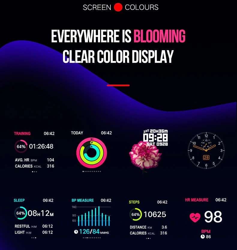 Sports SmartWatch Fitness Tracker IWZ-iB57